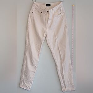 Frank and Oak White Mom Jeans